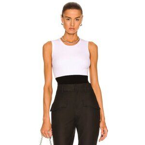 NWOT RTA Ensley Bodysuit in White Black Stripe size small
